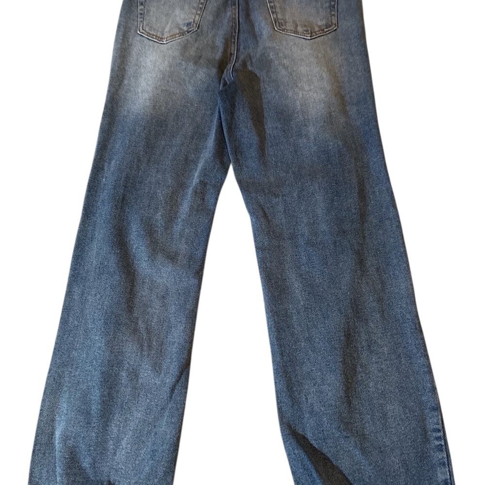 Almost Famous Distressed Wide Leg Jeans Size 7 - Picture 10 of 11